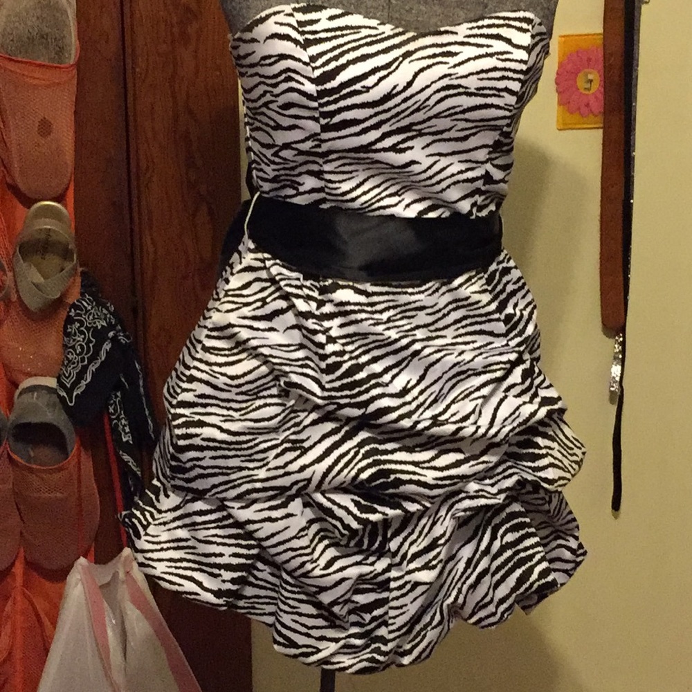 Zebra print teeze me dress